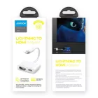 Joyroom Lightning - HDMI + Lightning Adapter - FullHD 1080p 60Hz - Fehér