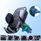 Joyroom JR-ZS241 15W Qi Töltő és Mechanikus Autós Tartó - Szellőzőrácsba - Fekete