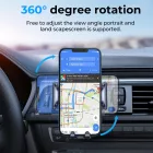 Joyroom JR-ZS241 15W Qi Töltő és Mechanikus Autós Tartó - Szellőzőrácsba - Fekete
