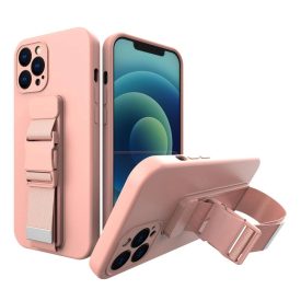 iPhone 13 Tok - Rope Case - Pánttal - Pink
