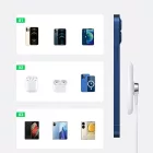 Ugreen Vezeték Nélküli Qi/MagSafe Töltő 15W + Szilikon Tok - Fehér