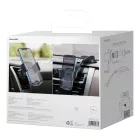 Baseus Easy Control Clamp 2in1 Autós Tartó - Szellőzőrács + Tapadókorong - Fekete