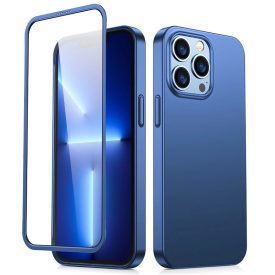 iPhone 13 Pro Max Tok - Joyroom 360 - Képernyővédővel - Kék   iPhone 13 Pro Max Tok - Joyroom 360 - Képernyővédővel - Kék