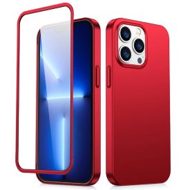 iPhone 13 Pro Tok - Joyroom 360 - Képernyővédővel - Piros   iPhone 13 Pro Tok - Joyroom 360 - Képernyővédővel - Piros