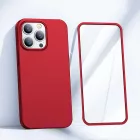 iPhone 13 Pro Tok - Joyroom 360 - Képernyővédővel - Piros