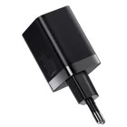 Baseus Super Si Pro Hálózati Gyorstöltő 30W - USB-A + USB-C - Fekete