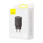 Baseus Super Si Pro Hálózati Gyorstöltő 30W - USB-A + USB-C - Fekete