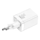 Baseus Super Si Pro Hálózati Gyorstöltő 30W - USB-A + USB-C - Fehér
