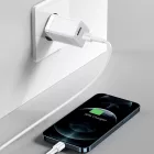 Baseus Super Si Pro Hálózati Gyorstöltő 30W - USB-A + USB-C - Fehér