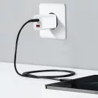 Baseus Super Si Pro Hálózati Gyorstöltő 30W - USB-A + USB-C - Fehér