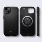 iPhone 13 Tok - Spigen Mag Armor MagFit - Matt Fekete