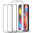 iPhone 13 / 13 Pro / 14 / 16e / 17e Kijelzővédő Üvegfólia - Spigen Glas.tR AlignMaster Full Cover x 2 db