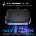 Spigen PF2004 PowerArc Vezeték Nélküli Qi Töltő 15W - Fekete