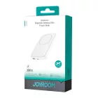 Joyroom W020 CCC MagSafe Power Bank 10000mAh 20W + 0.25m USB-A/C Kábel - Fehér