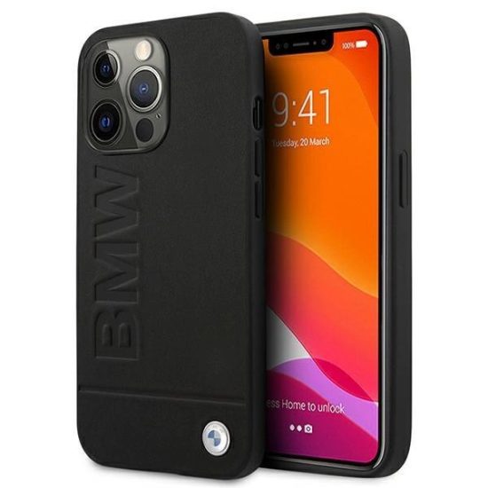 iPhone 13 Pro Max Tok - BMW Signature Logo Imprint - Fekete