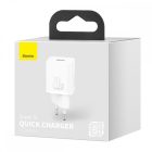 Baseus Super Si Hálózati Töltő 20W - 1xUSB-C - Fehér