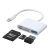 Joyroom HUB Multifunkciós OTG Lightning Adapter - USB 3.2 / SD, TF / Lightning - Fehér