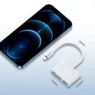 Joyroom HUB Multifunkciós OTG Lightning Adapter - USB 3.2 / SD, TF / Lightning - Fehér