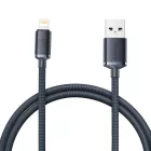 Baseus Crystal Shine USB-A - Lightning Kábel - 1.2m 2.4A - Fekete