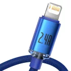 Baseus Crystal Shine USB-A - Lightning Kábel - 1.2m 2.4A - Kék