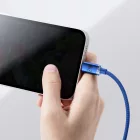 Baseus Crystal Shine USB-A - Lightning Kábel - 1.2m 2.4A - Kék