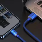 Baseus Crystal Shine USB-A - Lightning Kábel - 1.2m 2.4A - Kék