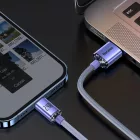Baseus Crystal Shine USB-A - Lightning Kábel - 1.2m 2.4A - Lila