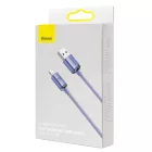 Baseus Crystal Shine USB-A - Lightning Kábel - 2m 2.4A - Lila