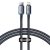 Baseus Crystal Shine USB-C - Lightning Kábel - 1.2m 20W - Fekete
