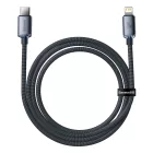 Baseus Crystal Shine USB-C - Lightning Kábel - 1.2m 20W - Fekete