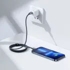 Baseus Crystal Shine USB-C - Lightning Kábel - 1.2m 20W - Fekete