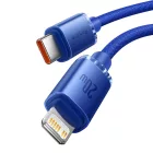 Baseus Crystal Shine USB-C - Lightning Kábel - 1.2m 20W - Kék