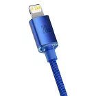 Baseus Crystal Shine USB-C - Lightning Kábel - 1.2m 20W - Kék