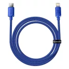 Baseus Crystal Shine USB-C - Lightning Kábel - 1.2m 20W - Kék