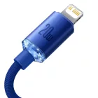 Baseus Crystal Shine USB-C - Lightning Kábel - 1.2m 20W - Kék