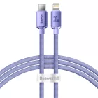 Baseus Crystal Shine USB-C - Lightning Kábel - 1.2m 20W - Lila