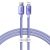 Baseus Crystal Shine USB-C - Lightning Kábel - 1.2m 20W - Lila