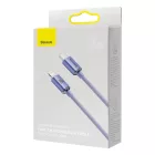 Baseus Crystal Shine USB-C - Lightning Kábel - 1.2m 20W - Lila