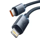 Baseus Crystal Shine USB-C - Lightning Kábel - 2m 20W - Fekete
