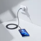 Baseus Crystal Shine USB-C - Lightning Kábel - 2m 20W - Fekete
