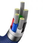 Baseus Crystal Shine USB-C - Lightning Kábel - 2m 20W - Kék