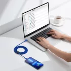 Baseus Crystal Shine USB-C - Lightning Kábel - 2m 20W - Kék
