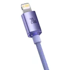 Baseus Crystal Shine USB-C - Lightning Kábel - 2m 20W - Lila