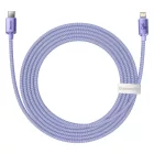 Baseus Crystal Shine USB-C - Lightning Kábel - 2m 20W - Lila