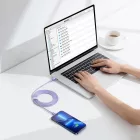Baseus Crystal Shine USB-C - Lightning Kábel - 2m 20W - Lila