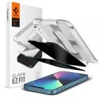 iPhone 13 / 13 Pro / 14 /16e / 17e Kijelzővédő Üvegfólia - Spigen Glas.tR EZ Fit Privacy x 2 db