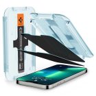 iPhone 13 / 13 Pro / 14 /16e / 17e Kijelzővédő Üvegfólia - Spigen Glas.tR EZ Fit Privacy x 2 db
