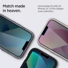 iPhone 13 / 13 Pro / 14 /16e / 17e Kijelzővédő Üvegfólia - Spigen Glas.tR EZ Fit Privacy x 2 db