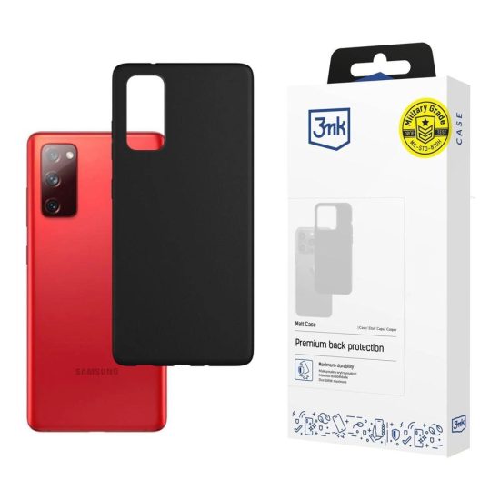 Samsung Galaxy S20 FE 5G Tok - 3mk Matt Case - Fekete