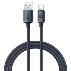 Baseus Crystal Shine USB-A - USB-C Kábel - 1.2m 5A 100W - Fekete
